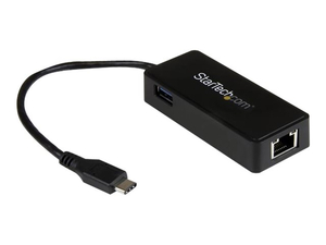 USB TYPE-C TO GIGABIT NETWORK ADAPTER - USB 3.1 GEN 1 (5 GBPS) - NETWORK ADAPTER - USB TYPE-C - GIGABIT ETHERNET - BLACK by StarTech.com Ltd. USB TYPE-C TO GIGABIT NETWORK ADAPTER - USB 3.1 GEN 1 (5 GBPS) - NETWORK ADAPTER - USB TYPE-C - GIGABIT ETHERNET - BLACK by StarTech.com Ltd.