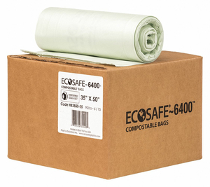 TRASH BAG 39 GAL. GREEN PK90 by Ecosafe-6400