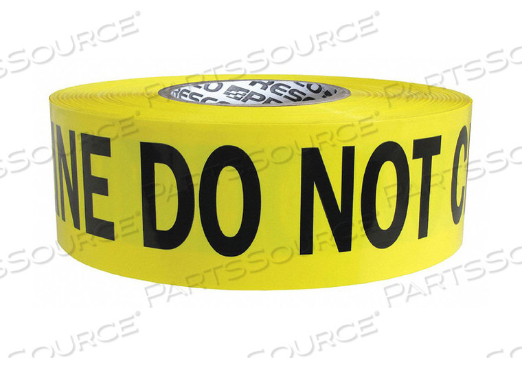 BARRICADE TAPE YLLW/SLVR/BLK 1000 FT by Presco BARRICADE TAPE YLLW/SLVR/BLK 1000 FT by Presco