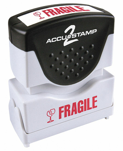 D3768 MESSAGE STAMP FRAGILE by Accu-Stamp