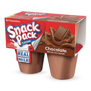 PUDDING CUPS, CHOCOLATE, 3.5 OZ CUP, 48/CARTON by Snack Pack