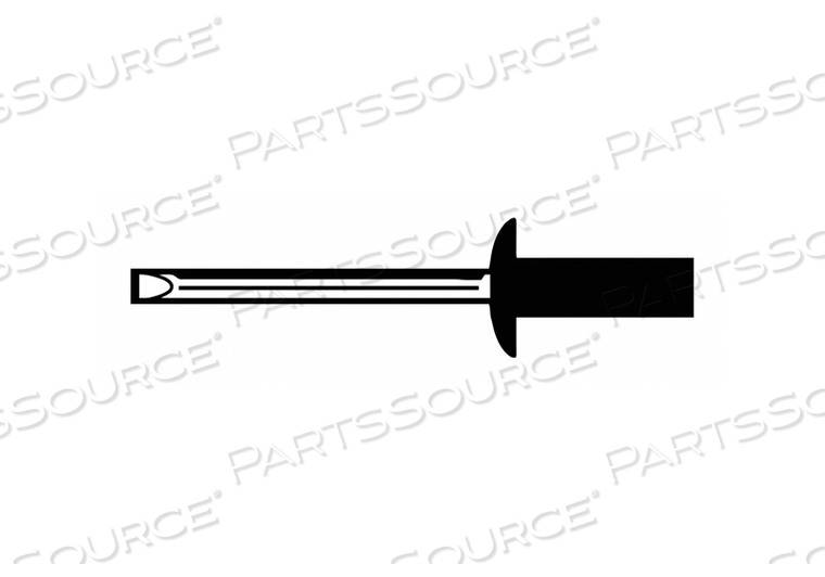 BLIND RIVET,1.736" L,0.188" DIA, INCH, 1 47/64 IN OVERALL LG, 17/32 IN BODY LG, DOME by Fabory BLIND RIVET,1.736" L,0.188" DIA, INCH, 1 47/64 IN OVERALL LG, 17/32 IN BODY LG, DOME by Fabory