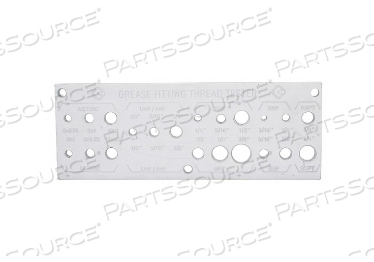 GREASE FITTING THREAD TESTER, INCLUDES NOT APPLICABLE by Westward