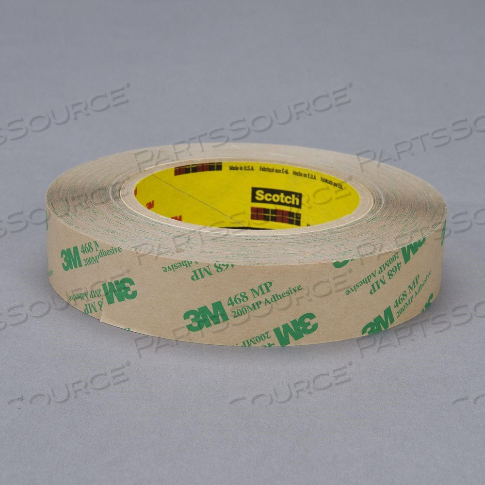 7100089859 3M™ 468MP ADHESIVE TRANSFER TAPE, TRANSPARENT, 1/2 INCH W, 60 YD L by 3M Consumer