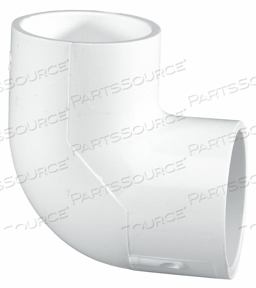 90° ELBOW, 8 IN X 8 IN FITTING PIPE SIZE, SCHEDULE 40, FEMALE SOCKET X FEMALE SOCKET, 160 PSI, WHITE by Lasco