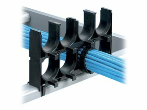 PANDUIT STACKABLE CABLE RACK SPACER - CABLE ORGANIZER - BLACK by Panduit