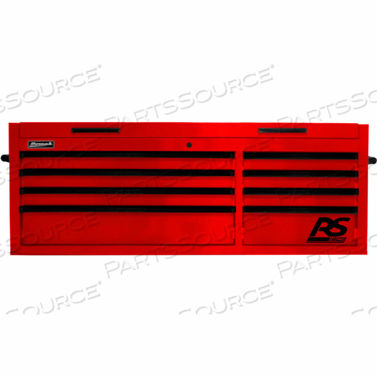 RS PRO SERIES 54"W X 23-1/2"D X 21-3/8"H 8 DRAWER RED TOOL CHEST by Homak Manufacturing
