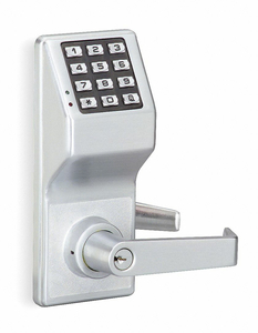 ELECTRONIC LOCK SATIN CHROME 12 BUTTON by Trilogy