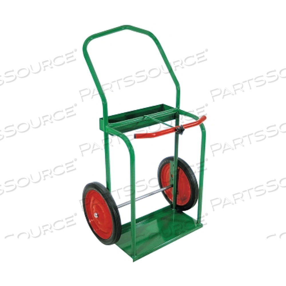 HIGH-RAIL FRAME DUAL-CYLINDER CART, 46 IN H X 25 IN W, 14 IN SOLID RUBBER WHEELS by Anthony Welded Products HIGH-RAIL FRAME DUAL-CYLINDER CART, 46 IN H X 25 IN W, 14 IN SOLID RUBBER WHEELS by Anthony Welded Products
