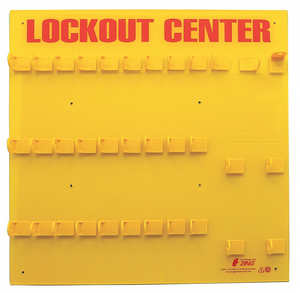 LOCKOUT BOARD UNFILLED 23-1/2 IN W by ZING Green Safety Products LOCKOUT BOARD UNFILLED 23-1/2 IN W by ZING Green Safety Products