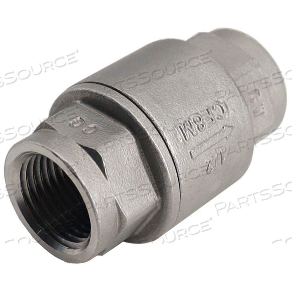 CHECK VALVE, PISTON, INLINE VALVE BODY, 1 1/4 IN PIPE SIZE, FNPT X FNPT, FEMALE, NPT by Approved Vendor
