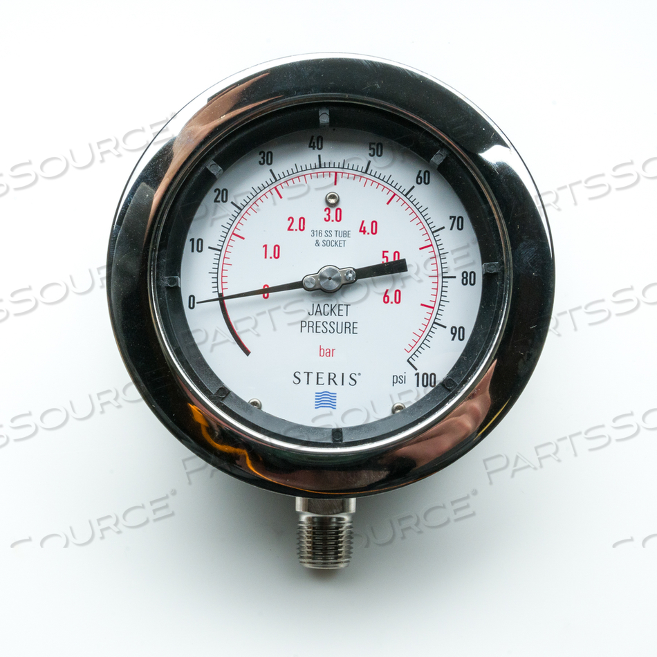 4-1/2IN JACKET BOTTOM MOUNT DIAL FACE PRESSURE GAUGE FOR FRONT PANEL 4-1/2IN JACKET BOTTOM MOUNT DIAL FACE PRESSURE GAUGE FOR FRONT PANEL