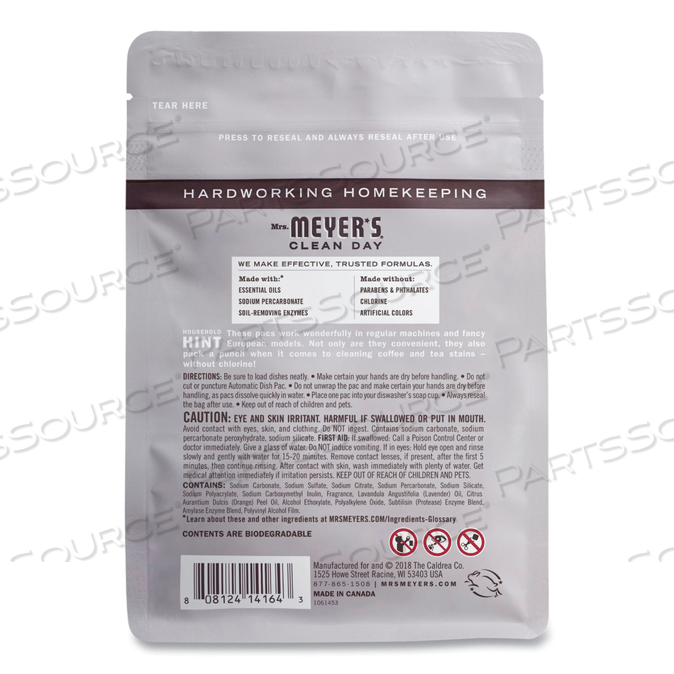 AUTOMATIC DISH DETERGENT, LAVENDER, 12.7 OZ PACK/CARTON by Mrs. Meyer's AUTOMATIC DISH DETERGENT, LAVENDER, 12.7 OZ PACK/CARTON by Mrs. Meyer's