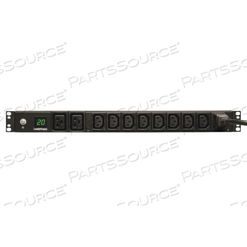 PDU METERED 200V - 240V 20A 8 C13, 2 C19 C20 HORIZONTAL 1URM by Tripp Lite PDU METERED 200V - 240V 20A 8 C13, 2 C19 C20 HORIZONTAL 1URM by Tripp Lite
