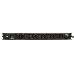 PDU METERED 200V - 240V 20A 8 C13, 2 C19 C20 HORIZONTAL 1URM by Tripp Lite