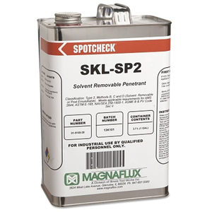 SPOTCHECK SKL-SP2 SOLVENT REMOVABLE PENETRANT, 1 GAL, CAN by Magnaflux