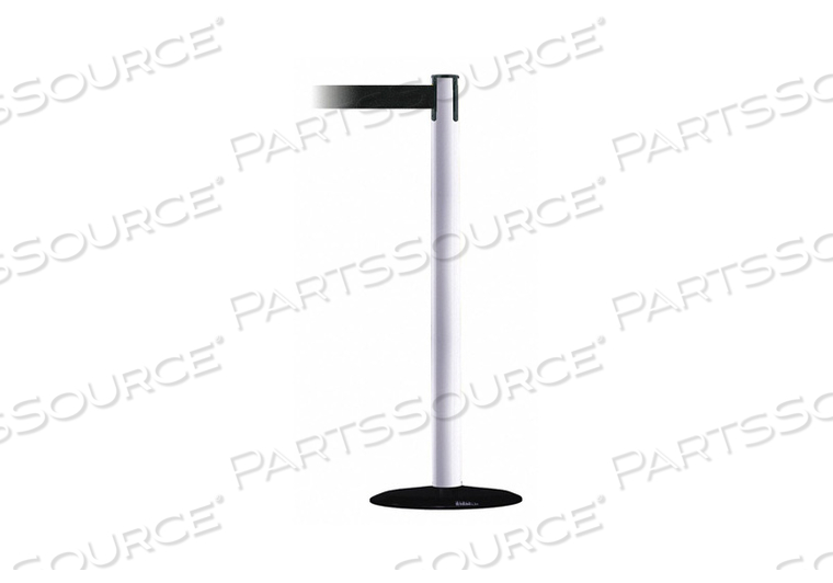 BARRIER POST WITH BELT 13 FT L BLACK by Tensabarrier