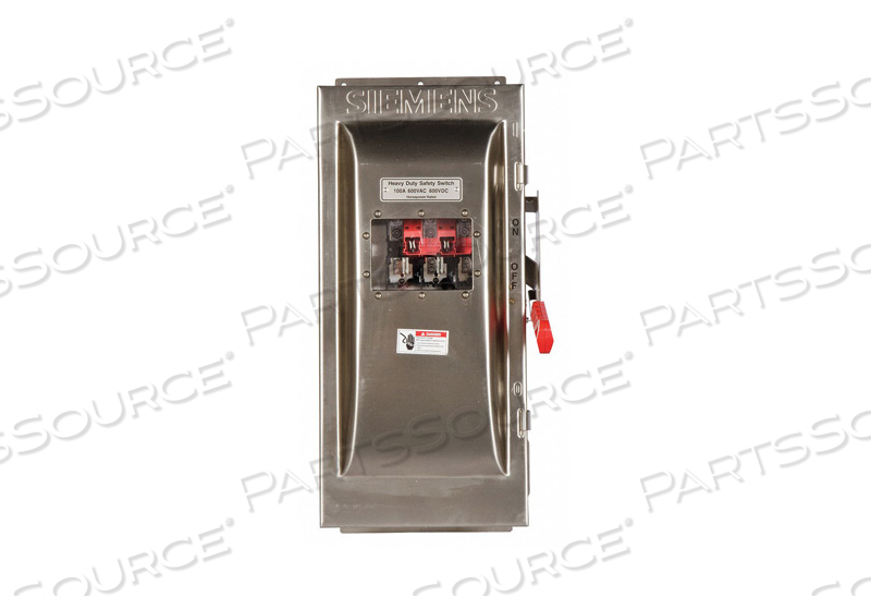 SAFETY SWITCH 600VAC 3PST 100 AMPS AC by Siemens