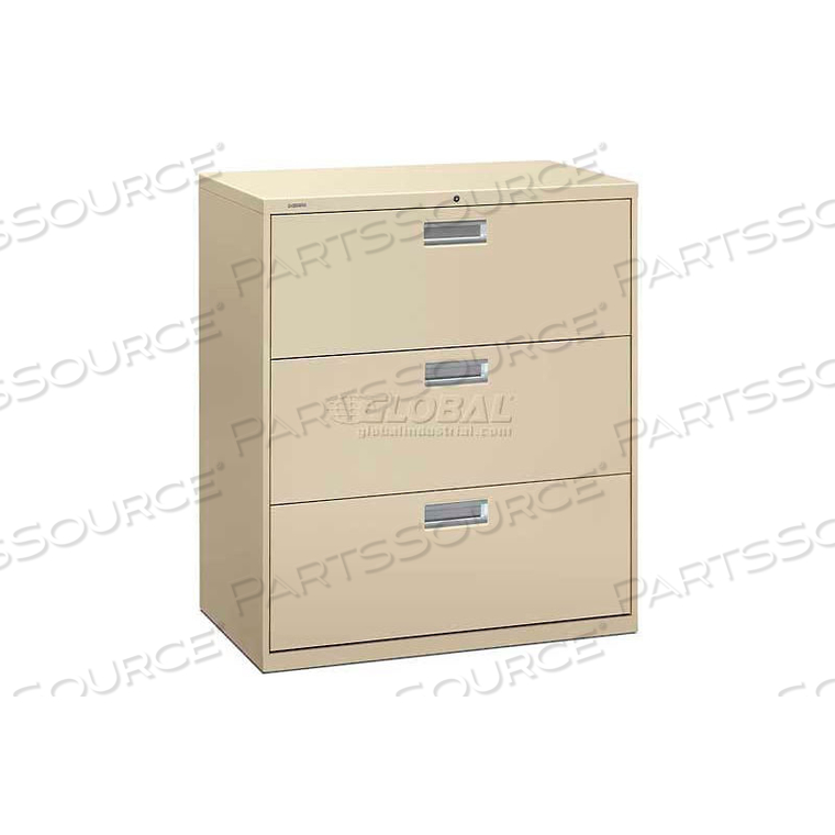 HON - BRIGADE 600 SERIES 3 DRAWER LATERAL FILE 36"W PUTTY by OFM Inc