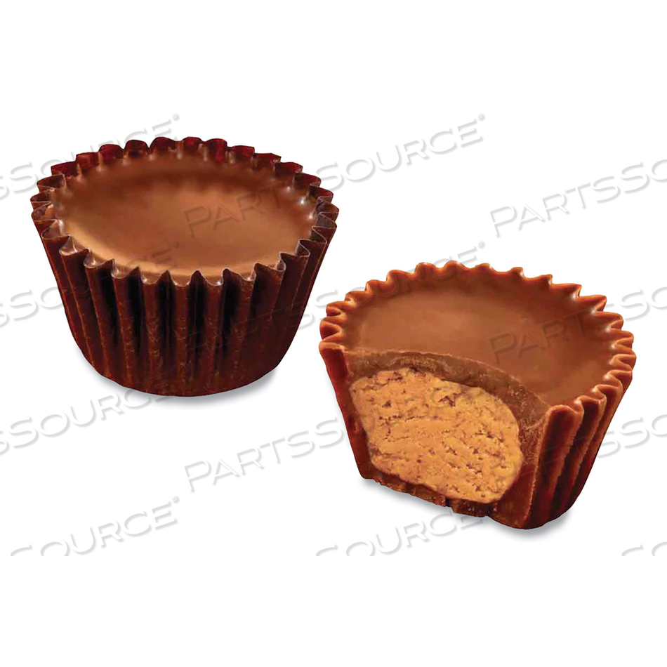 PEANUT BUTTER CUPS MINIATURES BULK BOX, MILK CHOCOLATE, 105 PIECES, 32.55 OZ BOX 