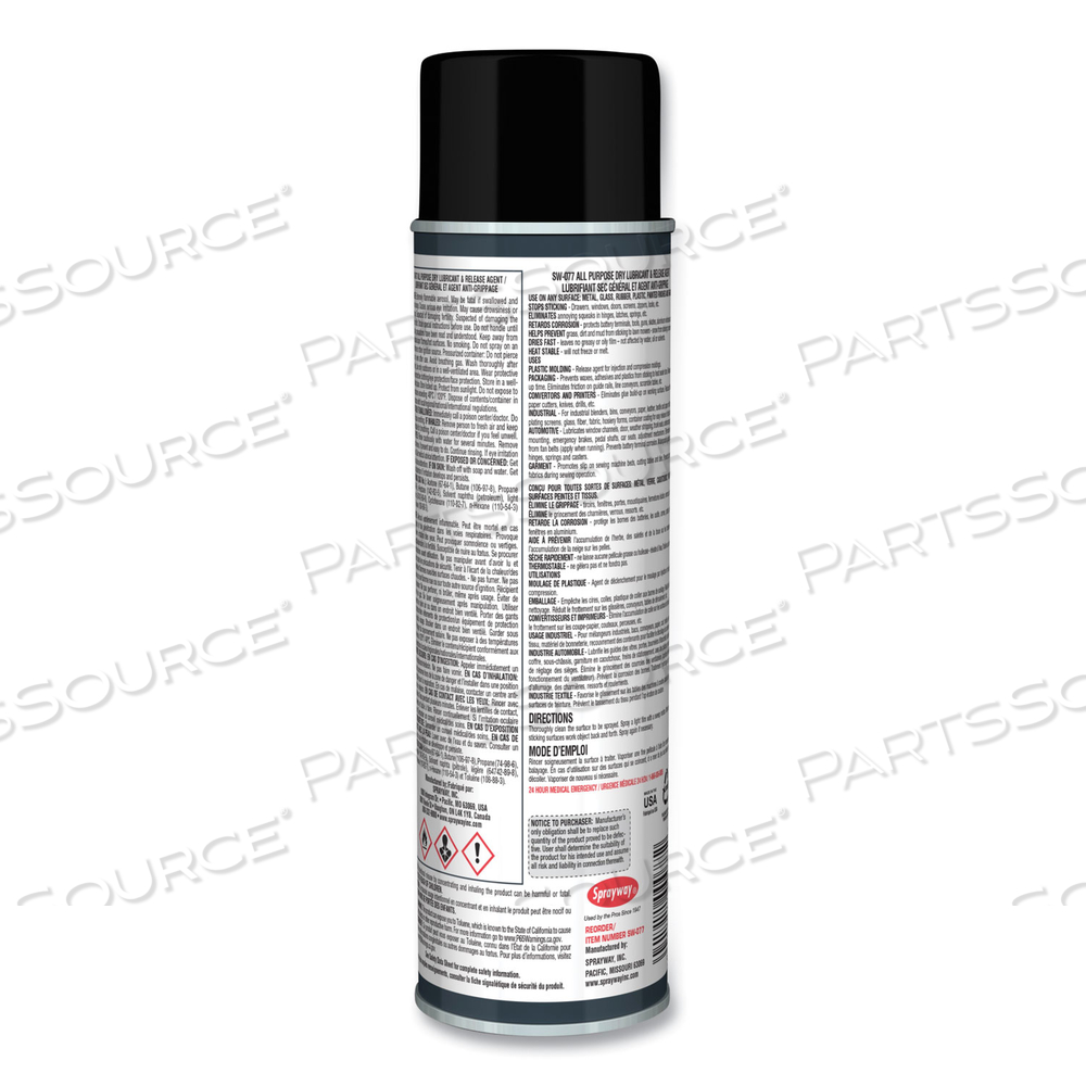 ALL PURPOSE DRY LUBRICANT AND RELEASE AGENT, 12 OZ by Sprayway