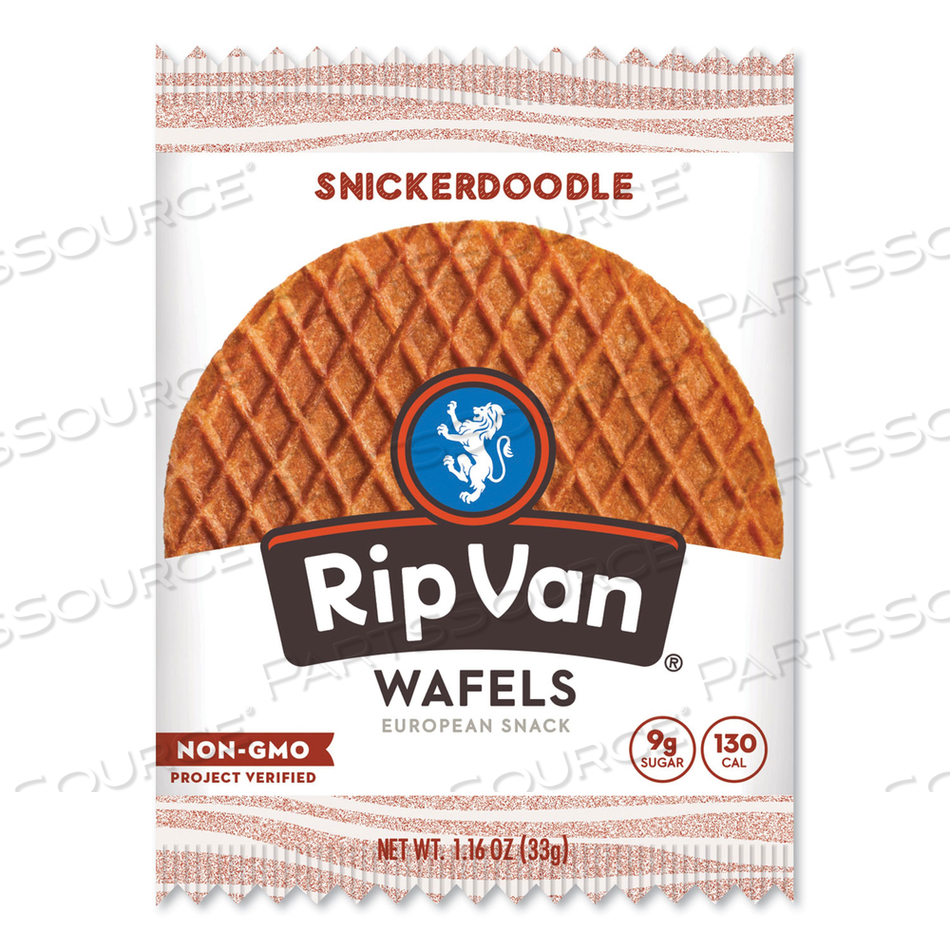 WAFELS - SINGLE SERVE, SNICKERDOODLE, 1.16 OZ PACK, 12/BOX 