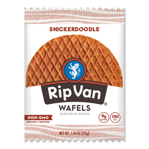 WAFELS - SINGLE SERVE, SNICKERDOODLE, 1.16 OZ PACK, 12/BOX by Rip Van