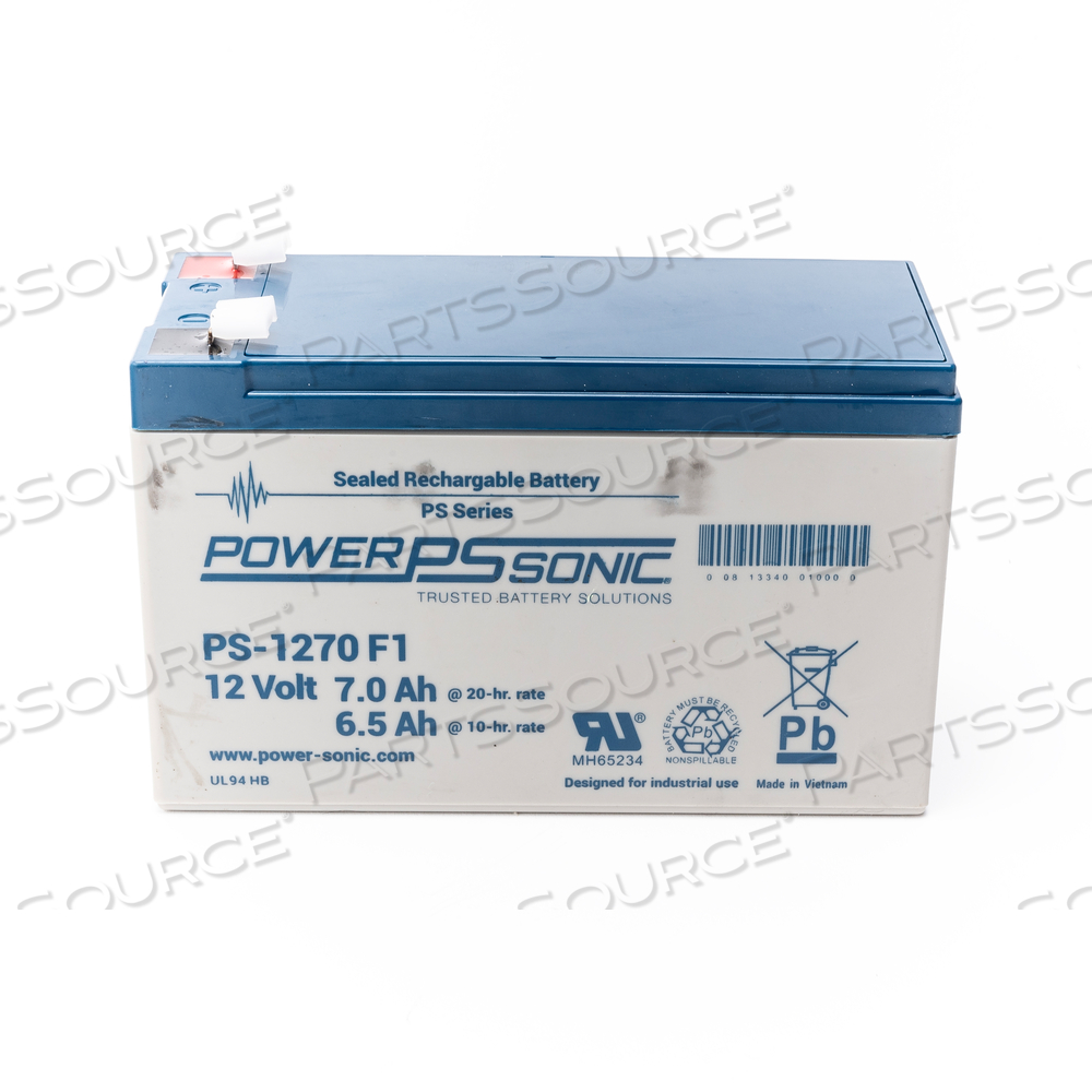 BATTERY, SEALED LEAD ACID, 12V, 7 AH, 0.187 IN by Power-Sonic Corporation