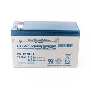 RECTANGULAR RECHARGEABLE LEAD ACID BATTERY, 12 V, 7 AH by Power-Sonic Corporation