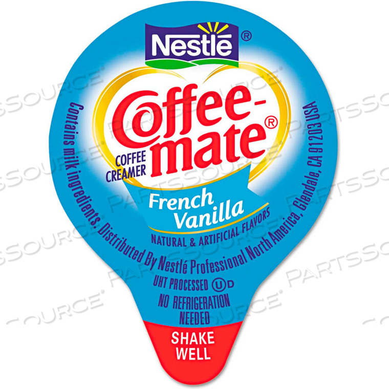 COFFEE-MATE NON-DAIRY LIQUID CREAMER MINI CUPS, FRENCH VANILLA, 0.375 OZ., 180/BOX by Nestle