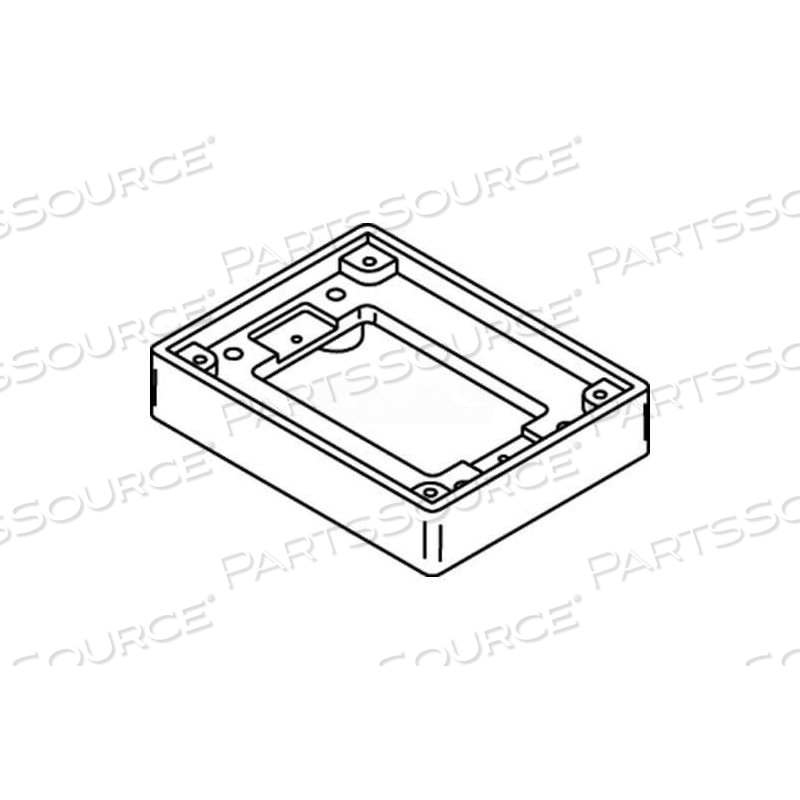 818TAL FLOOR BOX 1-GANG TILE FLANGE, ALUMINUM by Wiremold 818TAL FLOOR BOX 1-GANG TILE FLANGE, ALUMINUM by Wiremold