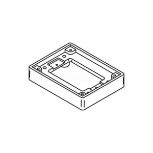818TAL FLOOR BOX 1-GANG TILE FLANGE, ALUMINUM by Wiremold