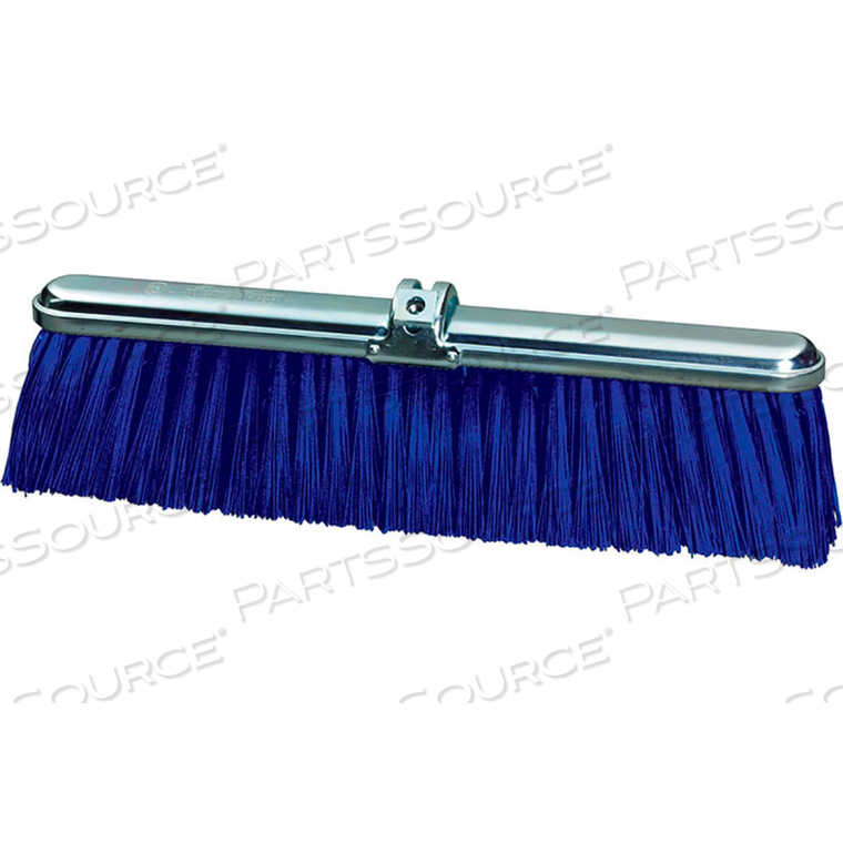 MILWAUKEE DUSTLESS 24"W PUSH BROOM HEAD WITH HEAVY-DUTY BLUE POLYPROPYLENE BRISTLES AND STEEL FRAME by Gordon Brush Mfg. Co., Inc.