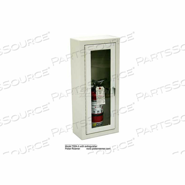 EXTINGUISHER CABINET, FULL TEMPERED SAFETY GLASS, STL, SURFACE MT, 14-5/8"L X 29-3/8"H X 8"D by Alta EXTINGUISHER CABINET, FULL TEMPERED SAFETY GLASS, STL, SURFACE MT, 14-5/8"L X 29-3/8"H X 8"D by Alta