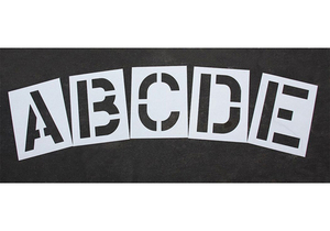 PAVEMENT STENCIL 24 IN ALPHABET KIT 1/16 by RAE Products & Chemicals Corp.