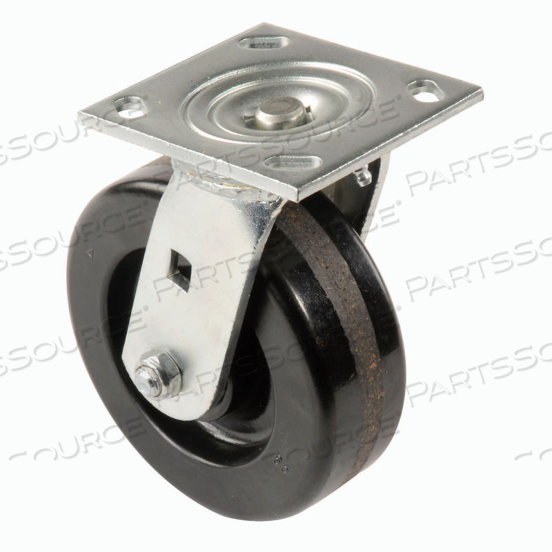 HEAVY DUTY SWIVEL PLATE CASTER 6" PLASTIC WHEEL 800 LB. CAPACITY by Approved Vendor HEAVY DUTY SWIVEL PLATE CASTER 6" PLASTIC WHEEL 800 LB. CAPACITY by Approved Vendor