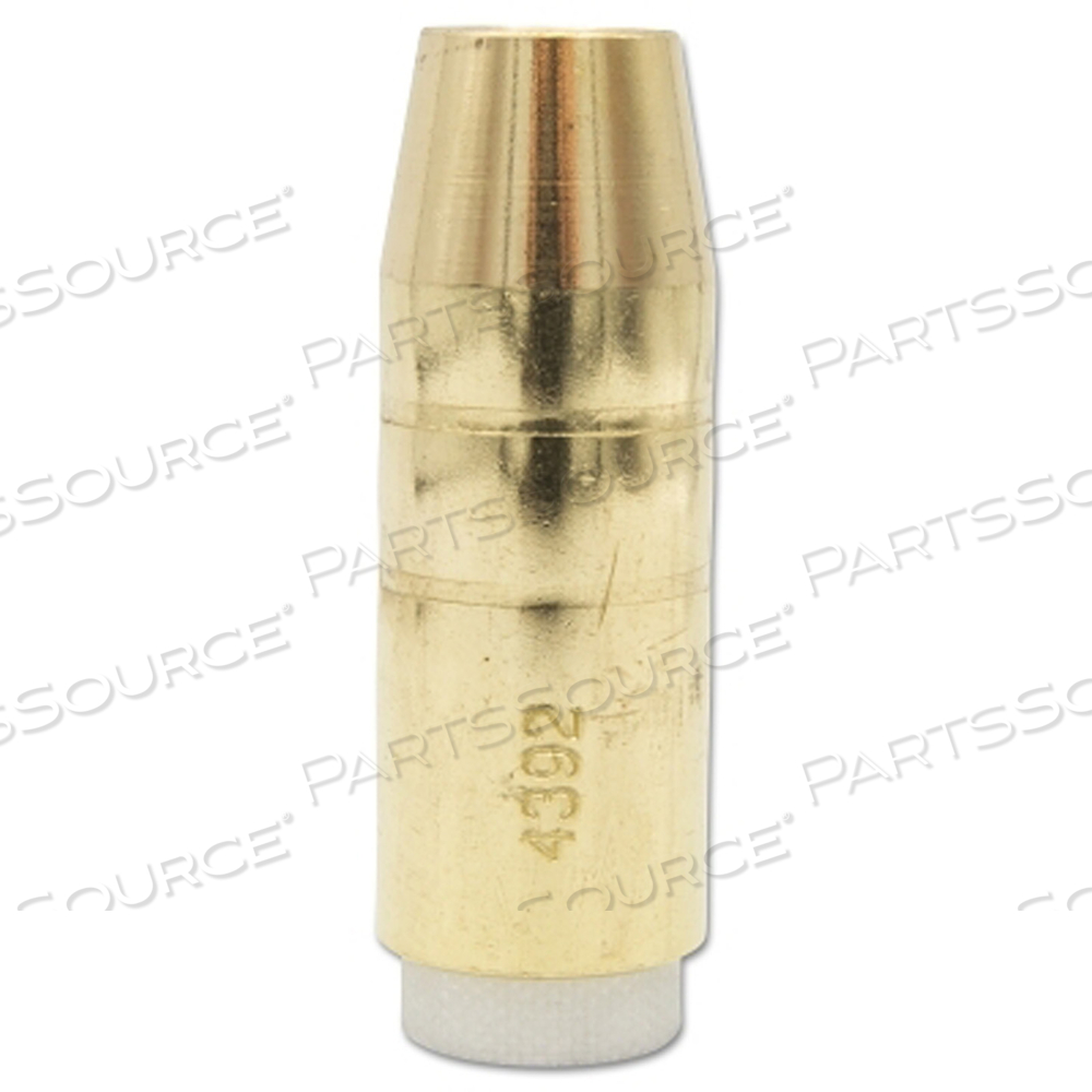 MIG NOZZLES, ELLIPTICAL SERIES, 1/2 IN BORE, BRASS by Bernard Welding