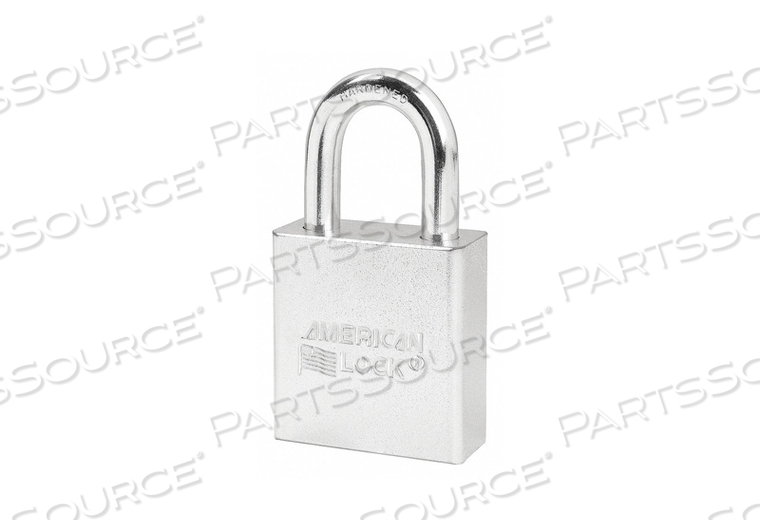 KEYED PADLOCK 3/4 IN RECTANGLE SILVER by American Lock KEYED PADLOCK 3/4 IN RECTANGLE SILVER by American Lock