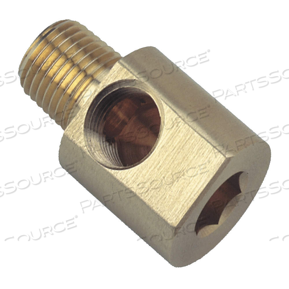 90° HEX KEY STREET ELBOW, BRASS, 3/8 IN X 3/8 IN FITTING PIPE SIZE, FEMALE NPT X MALE NPT by Approved Vendor