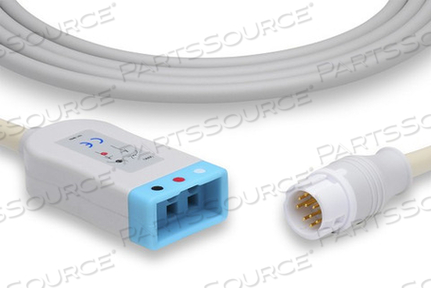 3 LEAD TWIN PIN SHIELDED ECG TRUNK CABLE 