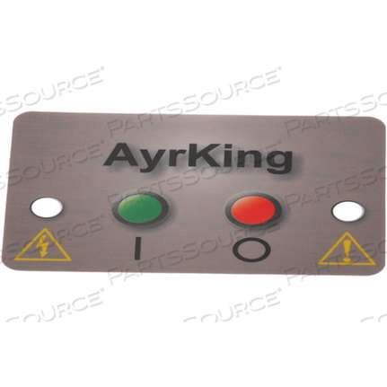 STICKER, MYLAR CTRL BRD by Ayr King