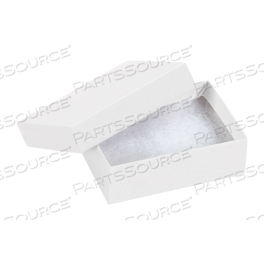 JEWELRY BOXES, 3 1/16" X 2 1/8" X 1", WHITE, 100/CASE by BOX Partners (Box Acquisitions, LLC)