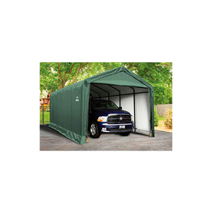 SHELTERTUBE 12 FT X 25 FT X 11 FT. PEAK STYLE GARAGE/SHELTER- GREEN by Shelterlogic