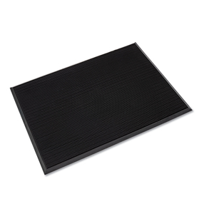 MAT-A-DOR ENTRANCE/ANTIFATIGUE MAT, RUBBER, 36 X 72, BLACK by Crown