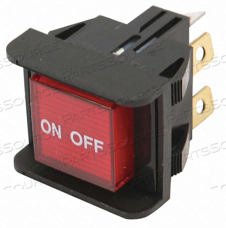 LIGHTED RED PUSH BUTTON SWITCH 