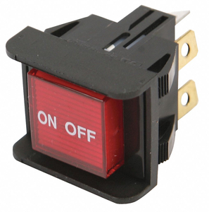 LIGHTED RED PUSH BUTTON SWITCH by Apw Wyott