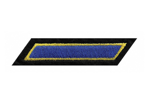 EMBRDRD PATCH HASHMARK RYL/MD GOLD/BLACK by Heros Pride