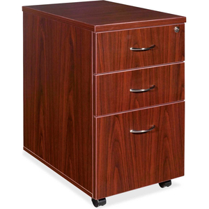 LORELL MOBILE PEDESTAL - 16"W X 22"D X 28-1/4"H - MAHOGANY - ESSENTIALS SERIES by S.P. Richards Company LORELL MOBILE PEDESTAL - 16"W X 22"D X 28-1/4"H - MAHOGANY - ESSENTIALS SERIES by S.P. Richards Company