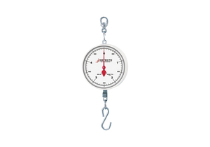 HANGING FISH SCALE WITH DOUBLE DIAL, 20 LB, STAINLESS STEEL PAN AND BOW by Detecto Scale / Cardinal Scale