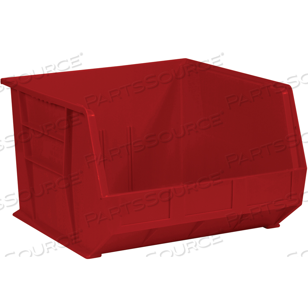 PLASTIC STACK & HANG BIN BOXES, 18" X 16 1/2" X 11", RED, 3/CASE by BOX Partners (Box Acquisitions, LLC)